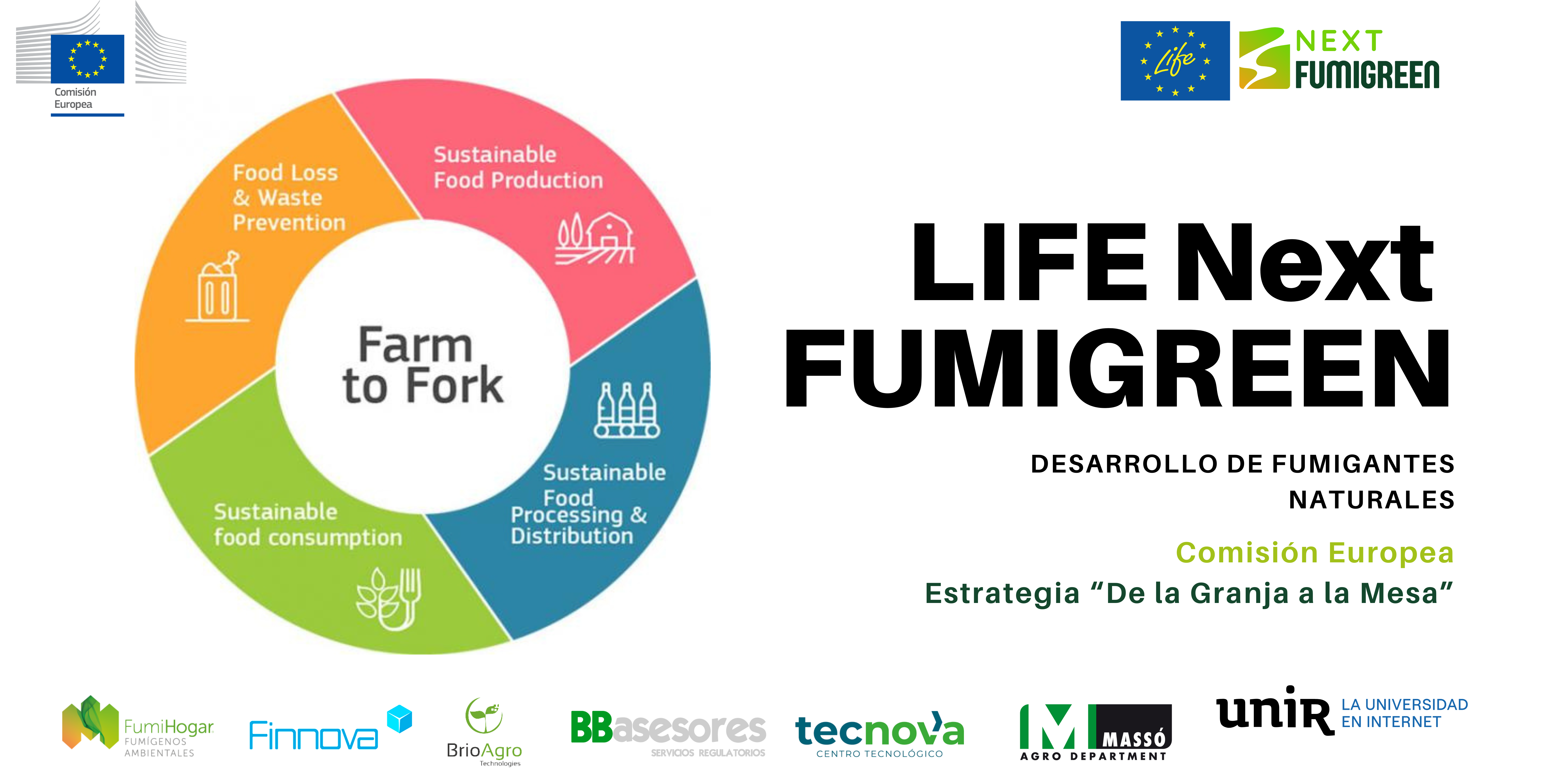 LIFE NextFUMIGREEN, un proyecto que responde a la estrategia europea «De la Granja a la Mesa»,  para garantizar una Agricultura Sostenible