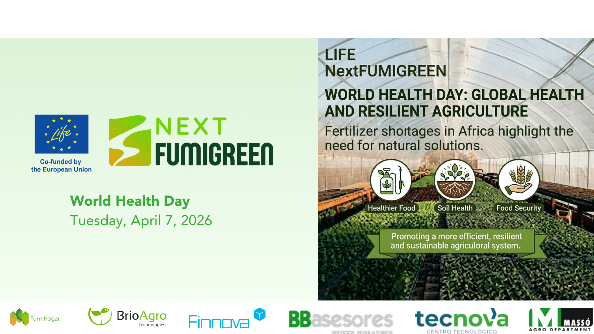 LIFE NextFUMIGREEN promotes sustainable agricultural solutions for global health amid the risk of a food crisis in Africa