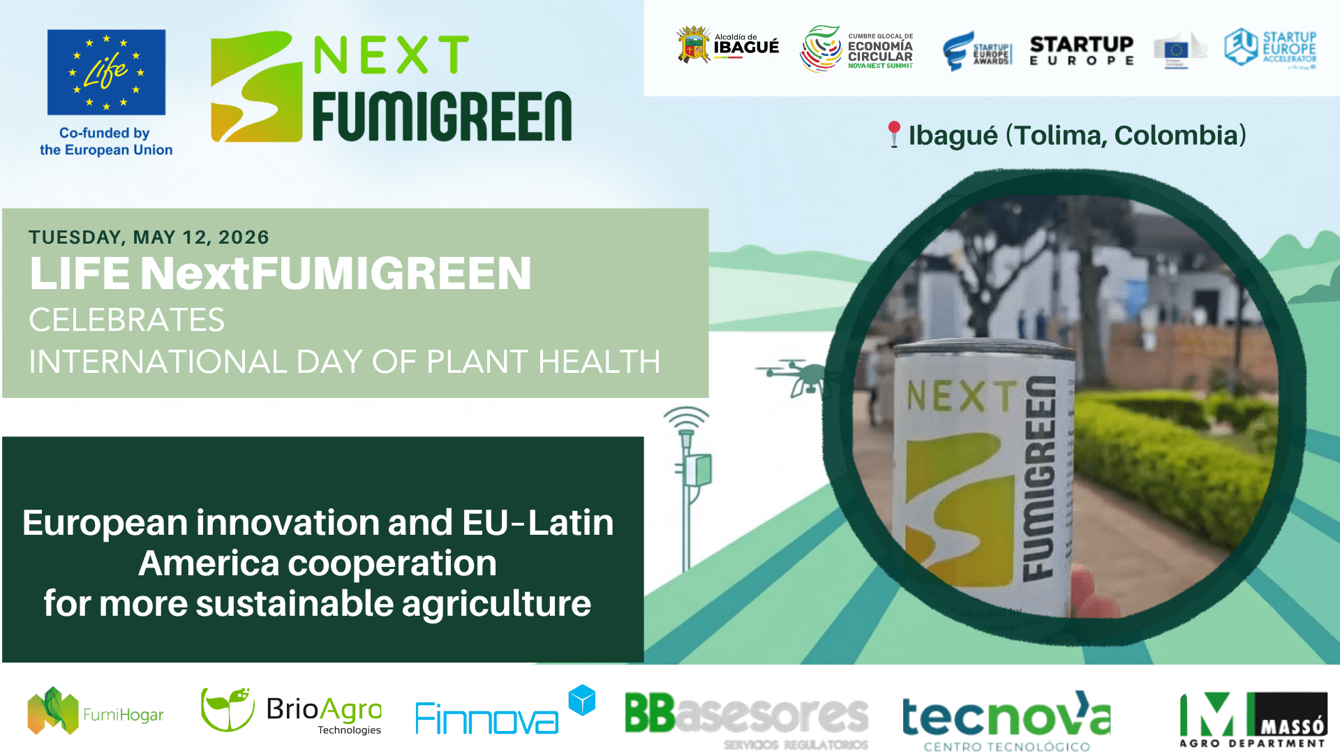 LIFE NextFUMIGREEN marks International Day of Plant Health from Europe and Ibagué