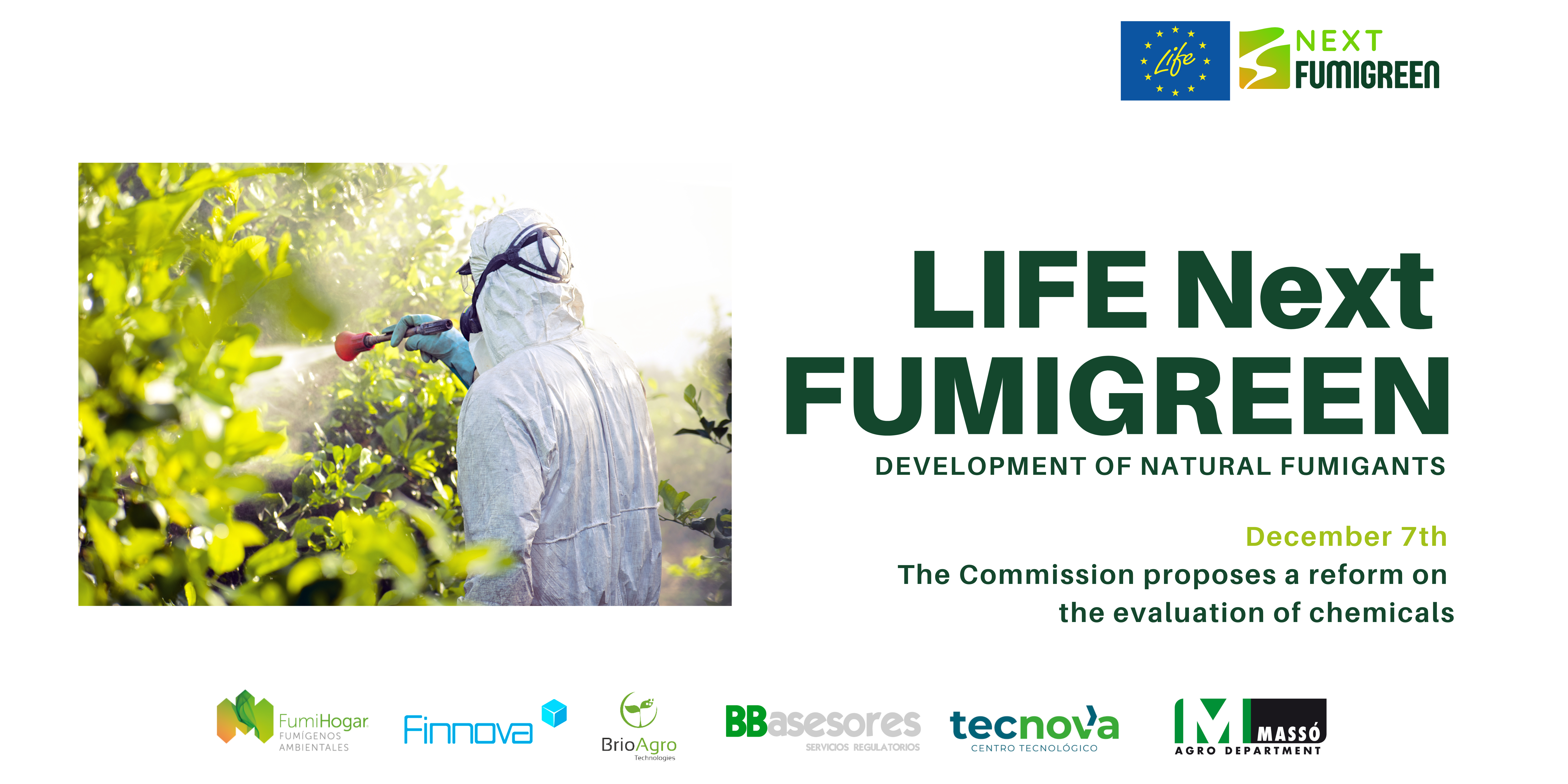 LIFE NextFUMIGREEN welcomes the European Commission’s proposal on the reform of the evaluation of chemical substances