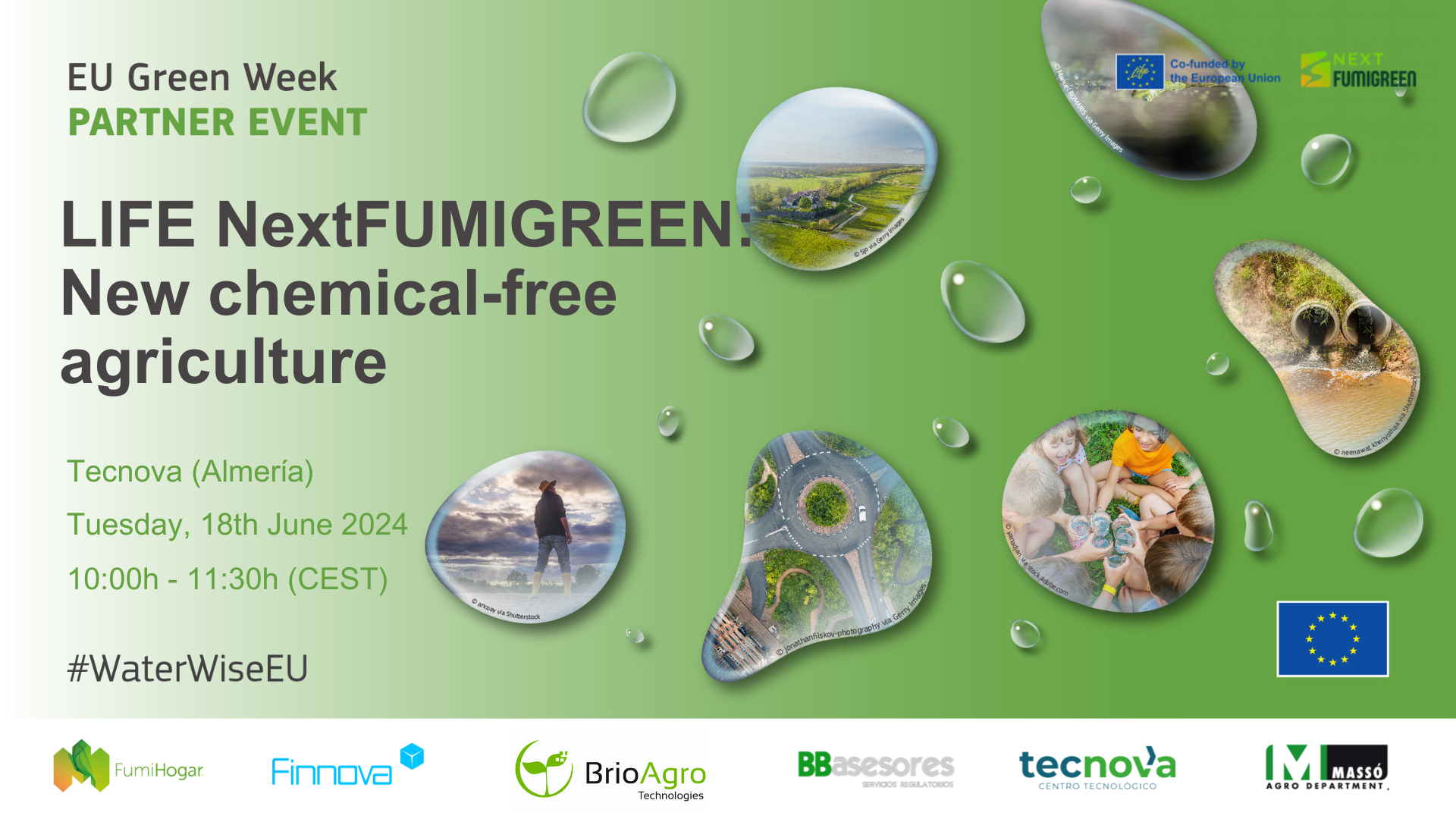 “Nueva Agricultura Libre de Tóxicos”. LIFE NextFUMIGREEN organiza un evento híbrido  en la sede de Tecnova (Almería) con motivo de la European Green Week