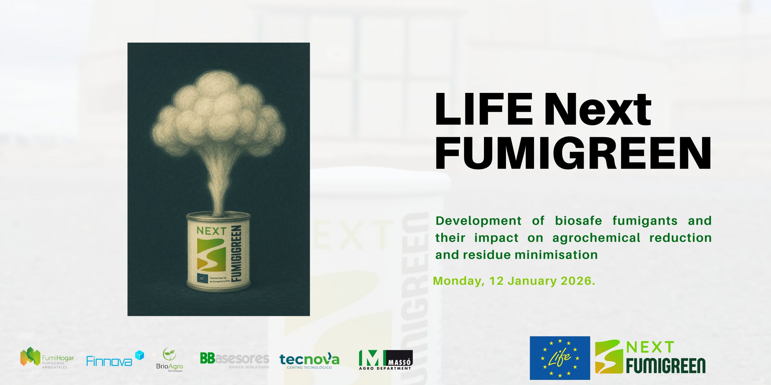 LIFE NextFUMIGREEN will test an innovative fumigant biopesticide to protect Europe’s main greenhouse crops